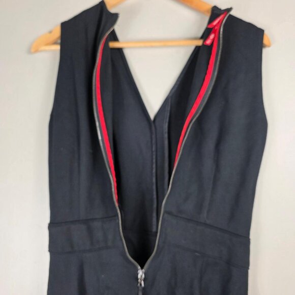 SPANX Perfect Black Zip Back Sleeveless Jumpuit - Picture 8 of 9